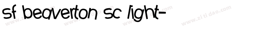 sf beaverton sc light字体转换